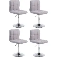 BellaFurn 4-teiliges Sonnenliegen-Set – Sonnenliege zum Laufen – wartungsfreundlich, höhenverstellbar | Farbe: Grau