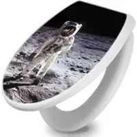 Banjado Toilettendeckel Mit Absenkautomatik WC-Sitz Soft Close Weiß Hygienischer Duroplast Leichte Montage Mit Motiv Astronaut
