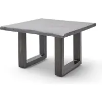 Robas Lund CARTAGENA Couchtisch 75 Antik gewischt, Farbe:Akazie grau/U-Form