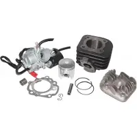 Untimero 70ccm Racing Zylinder KIT VERGASER 17,5mm + Nadel Lager für China Roller 50 Zylinderkit