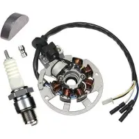 Untimero NEU LICHTMASCHINE STATOR ZÜNDKERZE KIT Set für Explorer Speed 50 2T