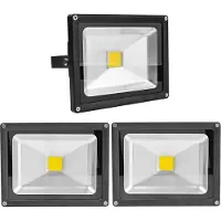 Greenmigo 3pcs 20W LED Fluter Strahler,IP65 Wasserdicht Kaltweiß 120° LED Außenstrahler Fluter Flutlicht AC 85-265V Tageslichtweiß
