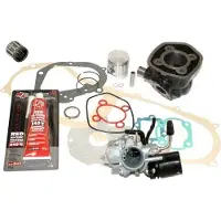 Untimero 70cc Racing Zylinder KIT VERGASER 17,5mm Set für Yamaha Jog 50 RR AEROX Zylinderkit Zylinderkit
