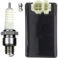Untimero NEU Sport CDI ZÜNDBOX UNGEDROSSELT ZÜNDKERZE Set für KEEWAY F-ACT EVO 50 2T