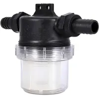 Lixada Transparentes Inline-Sieb, Wasserpumpenfilter, Bewässerung, hoher Durchfluss
