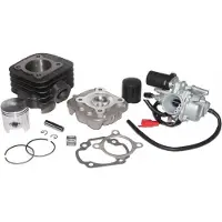 Untimero 70ccm Racing Zylinder KIT VERGASER 17,5mm + Nadel Lager für Explorer Race 50 Zylinderkit