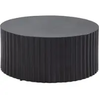 Freiraum Couchtisch Sofatisch Metall Schwarz 67x67x31 cm Wohnzimmertisch Rund
