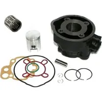 Untimero 50 Zylinder KIT 40,3 KOLBEN Nadel Lager Set für SHERCO Enduro AM6 Wasser SCHWARZ Zylinderkit