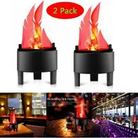 Topchances 2Pcs 3D LED Flammeffekt Licht Party Nachbildung Fackel Lichter Simulierte Flamme Licht