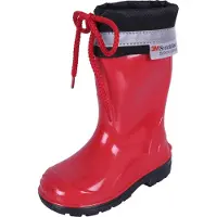 Sarcia.eu Rote Gummistiefel Regenstiefel Regenschuhe für Kinder bequem rutschfest rückstrahlend KIM LEMIGO 25 EU / 8 UK