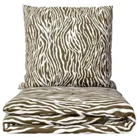 Leonado vicenti Winter Bettwäsche Fleece 135x200 80x80 braun weiß Leopardenmuster kuschelig weich warm 2 teilig
