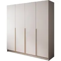 Lookway Viertüriger Kleiderschrank SAVAGE 4D KASCHMIR
