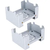 Gistuch 2 Stück Outdoor Tragbarer Spirit Herd Klappbarer Reisegrill STOVESILVER