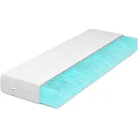 IZER Aqua Wave Kaltschaummatratze Härtegrad H3 150x200 16cm Orthopädische RG30 Matratze 7-Zonen Matratzenbezug mit Reißverschluss