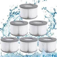 Slyrun Filterkartuschen 6er Set kompatibel mit MSpa Whirlpool, Ersatzfilter für Aufblasbare Whirlpools & Schwimmbecken