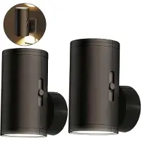 Slyrun Nachtlicht Steckdose mit Dämmerungssensor, 2er Set, warmweiß 3000K, Helligkeit 0-100 Lumen dimmbar, für Flur, Schlafzimmer & Badezimmer