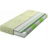 IZER Aloe VERA Taschenfederkernmatratze 70x190 x 20 cm 7-Zonen Federkernmatratze, Härtegrad H3 REISSVERSCHLUSS