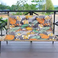 Topchances Wasserdicht Bankauflage Sitzkissen & Rückenkissen Polster Auflage für Sitzbank Gartenbank Gartenmöbel Hollywoodschaukeln, 100x100x10cm,Bunt