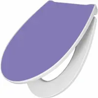 Banjado Premium Toilettendeckel Mit Absenkautomatik WC-Sitz Soft Close Hygienischer Klodeckel Duroplast Mit Motiv Lavendel