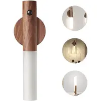 Slyrun LED-Nachtlicht mit Bewegungsmelder, 3000K warmweiß, 4 m Reichweite & 120°, für Flur, Schlafzimmer, Bad, Schrank, Treppe, Kinderzimmer