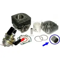 Untimero 70 Racing Zylinder KIT Kopf VERGASER E-Choke für KYMCO Grand Dink Yager 50 Zylinderkit