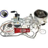 Untimero 70ccm Sport Zylinder Dichtung VERGASER KIT für Yamaha TZR 50 THUNDERKID Silber Zylinderkit Zylinderkit Zylinderkit