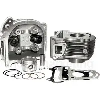 Untimero 50 CCM Zylinder KIT KOLBEN Kopf SLS KOMPLETT für TGB CITY4 City 4 Luft 4TAKT 50 Zylinderkit