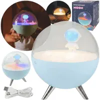 Sarcia.eu Mary's LED Mond-Nachtlicht Blau – Lampe fürs Kinderzimmer mit steuerbarer RGB-Beleuchtung