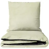Leonado vicenti Bettwäsche 200x200 cm Fleece Beige Anthrazit Wendeseite Winter warm