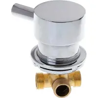 Meoiruery Duschkabinenarmatur mit Warm- und Kaltwassermischventil, 2-in-1-Auslass, G1/2" für Duschraum