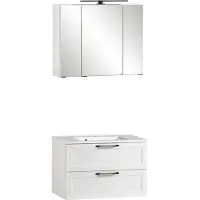 Freiraum Badezimmer-Set >Lyon< (2-tlg.) in weiß - 80x195x47cm (BxHxT)
