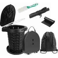 Zimtky - Faltbare Porta Potti - Ideale tragbare Auto Toilette für Camping, Wandern, Angeln und Festivals, Trocken Trenn Toilette