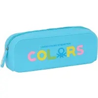 Benetton Schulmäppchen Spring Himmelsblau 18.5 x 7.5 x 5.5 cm