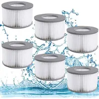 BundiGlassware 6 Stück Ersatzfilter für MSPA, Kompatibel mit Mspa Filter Filter für Whirlpool Whirlpool zubehör für MSPA Whirlpool Ersatz Filter Filterkartusche Wasserfilter, für MSPA FD2089 Aufblasbare Pools (6P)