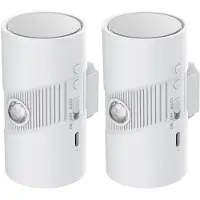 Slyrun Wiederaufladbare Wandlampe, Nachtlicht mit PIR & Lichtsensor, 110°/3–5m Erfassung, 4 Helligkeitsstufen