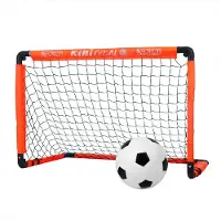 Slyrun Kinder Fußballtor Set für Garten & Indoor, faltbares Mini-Tor 90×60×60 cm mit Netz, Tasche & Heringen, tragbares Fußballtor für Jungen & Mädchen