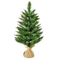Xkiss Weihnachtsbäume mit Zementständer Mini-Christbaum Künstlichen Weihnachten Tannenbaum Weihnachtsdekoration 60 cm hoch