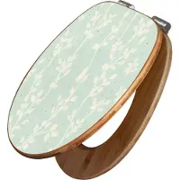 Banjado Design WC Sitz Bambus Absenkautomatik -Vintage Ranke - Toilettendeckel mit Absenkautomatik Holz/hochwertiger Bambus Klodeckel/WC-Sitz für alle gängigen Toiletten [TDB2 12890]