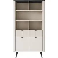 Lookway Regal AUTUMN 2D1S mit Schublade, Kaschmir / Grauer Stein