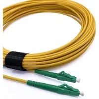 Elfcam - LWL-Kabel LC/APC zu LC/APC - 40m (Gelb), Simplex Singlemode 9/125µm LSZH Patchkabel