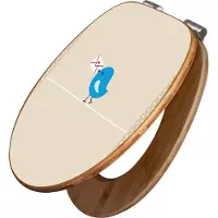 Banjado Design WC Sitz Bambus Absenkautomatik -Liebesbrief - Toilettendeckel mit Absenkautomatik Holz/hochwertiger Bambus Klodeckel/WC-Sitz für alle gängigen Toiletten [TDB2 10345]