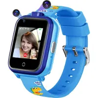 Topchances 4G Smartwatch Kinder mit Videoanruf, Kinder Smartwatch mit GPS, Smart Watch Kinder Uhr Anrufen SOS Schulmodus Spiele Wecker, Geschenke für Mädchen Jungen,Blau