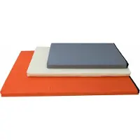 MC.Sammler Hundematte Hundematratze Hundebett Hundeliege Hundekissen Polyester PVC 100cm x 70cm 10cm hellgrau