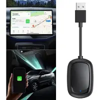 Slyrun 2-in-1 Box für kabelloses CarPlay & Android Auto – Kompatibel mit USB-A & USB-C, Plug & Play