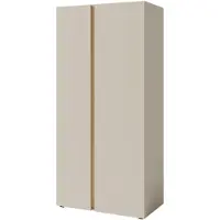Dein Schlaf 24 KINDERKLEIDERSCHRANK LIBU 03 zweitürig 90/50/195 in Sandbeige / Geölte Eiche