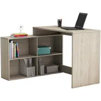 Preisbrecher Eckschreibtisch Schreibtisch Arbeitstisch Bürotisch Tisch "Dewirovo I" (Sonoma/Eiche)