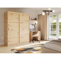 FURMEB24 2-türiger Schiebeschrank IVA 100 x 205 x 60 cm - Artisan
