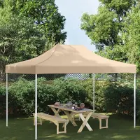Prolenta Maison Exclusive - Partyzelt-Dach 4,5x3 m Beige 270 g/m²