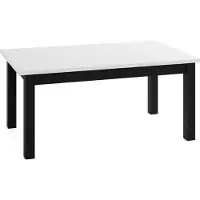 WFL GROUP ESSTISCH Lindberg ausziehbar verlängerbar rechteckig, Weiß 140-160/80/77 cm