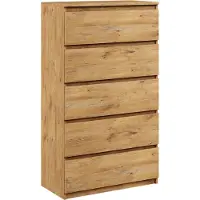 Roe furniture Kommode mit 5 schubladen 60cm Moderne Sideboard Artisan